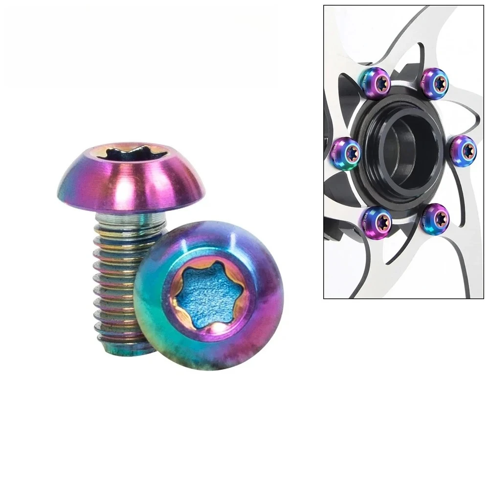 

M5x10 дисковый ротор титановые болты Модернизированный титановый сплав винт для фиксации дискового тормозного ротора T25 болт для электрического скутера