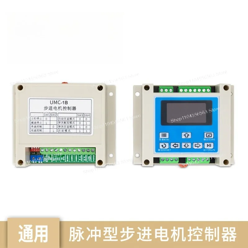 Single Axis Stepper Motor Controller Pulse Programmer 1-100KHz 8I/O for CNC Automation DIY Replacement PLC