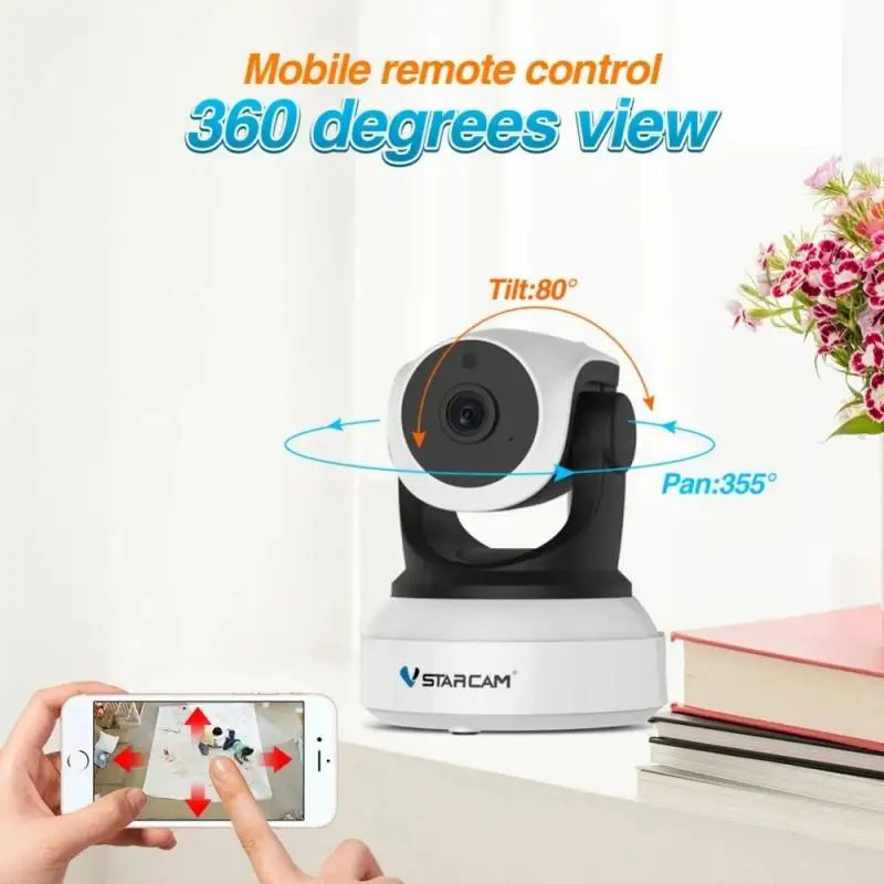 Imagem -02 - Vstarcam-câmera de Vigilância Cctv Wifi ip 3mp 1296p hd Wireless Câmera de Segurança Rede Vídeo Baby Monitor Pet Cam C24s