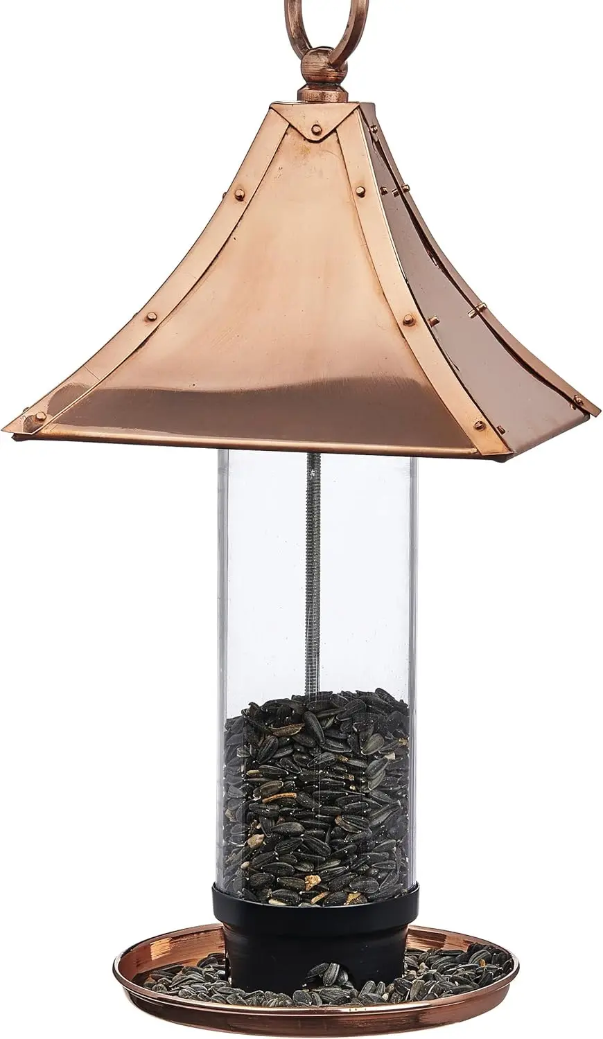 

Кормушка для птиц из чистой меди в стиле пагода, легко повесить для диких птиц — привлекает природу