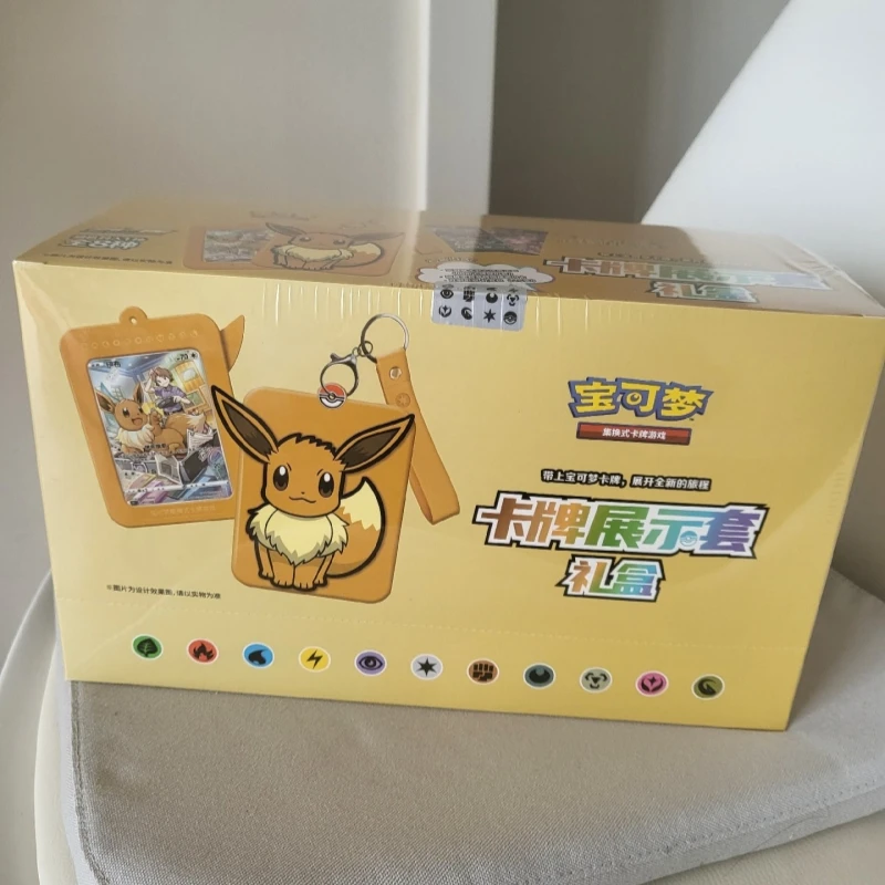 재고 있음 Original EeveeTrading Card Game PTCG 단순화 된 중국어 버전 상자 어린이 크리스마스 생일 선물 크리스마스 선물