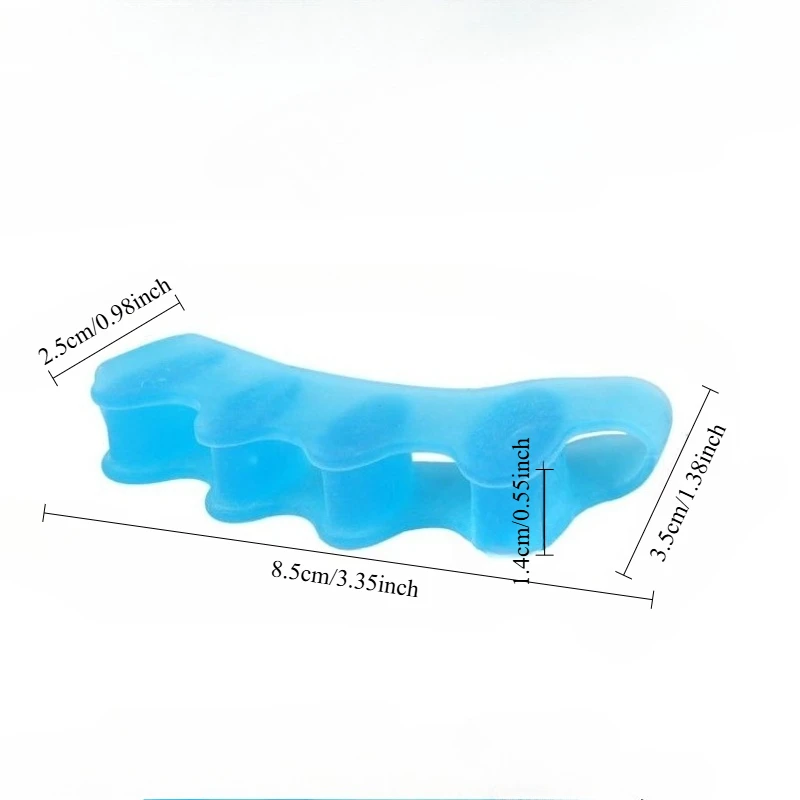 2Pairs Toe Separators Doctor Recommended Correct Foot And Bunion Pain, Plantar Fasciitis Toe Straightener To Improve Functional