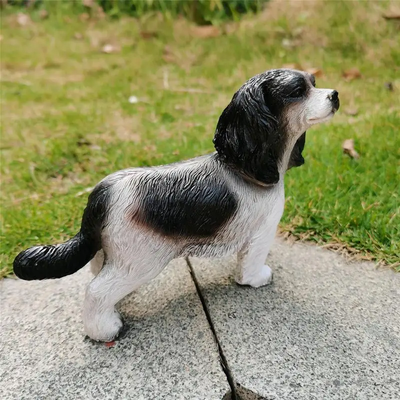 Figurines de chien en résine, Statues de chiot pour jardin, Basset Hound, ornements de cour, Sculptures de collection pour amoureux des animaux