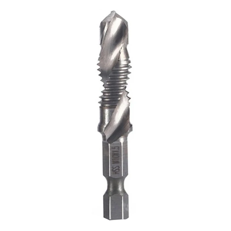 M10x1.5Mm High-Speed Steel 4341 Titanium Plated Composite Tap Drill And Tap Integrated Machine Tap Open And Chamfer Tool