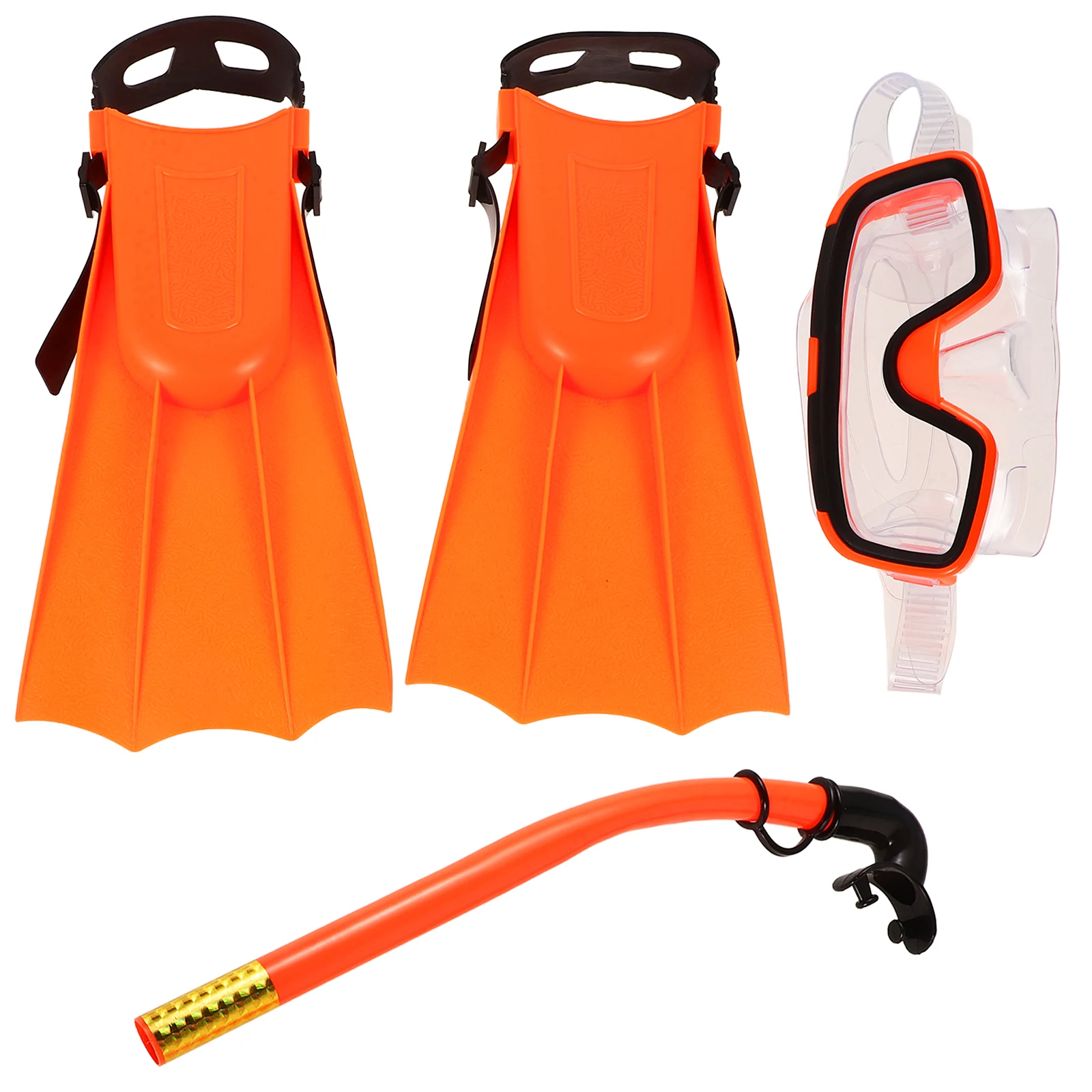 

Kids Snorkeling Gear Set Child Mask Snorkel Mouthpiece Full Snorkel Wide View Goggles Flippers Comfortable Lightweight Portable