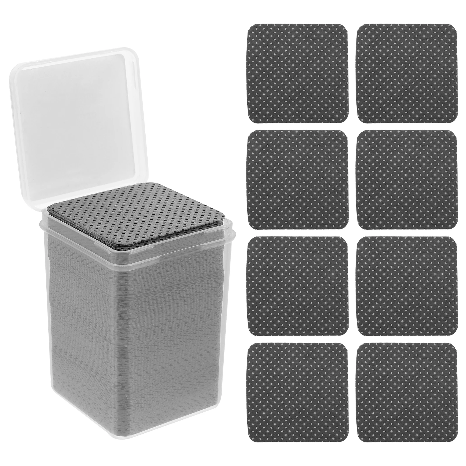 

600pcs Black Cleaning Cotton Pads for Nail Polish Remover Lint Free Wipes Gel Nails Travel Size Sheets Eraser Tools