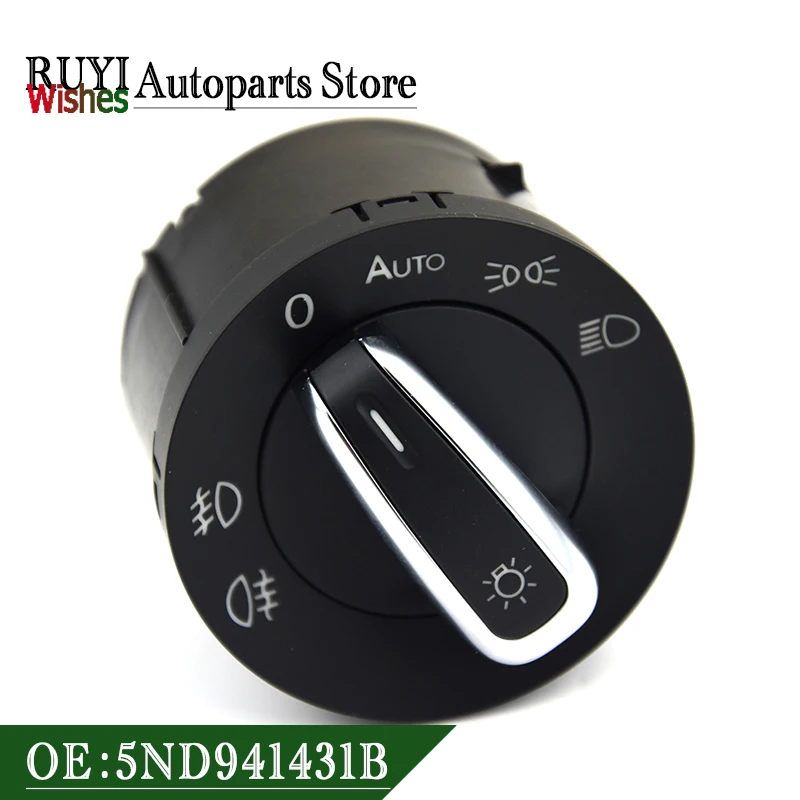 

5ND941431B High Quality Headlight Switch for VW Golf Jetta MK5 MK6 GTI Passat B6 B7 CC Touran Caddy Tiguan