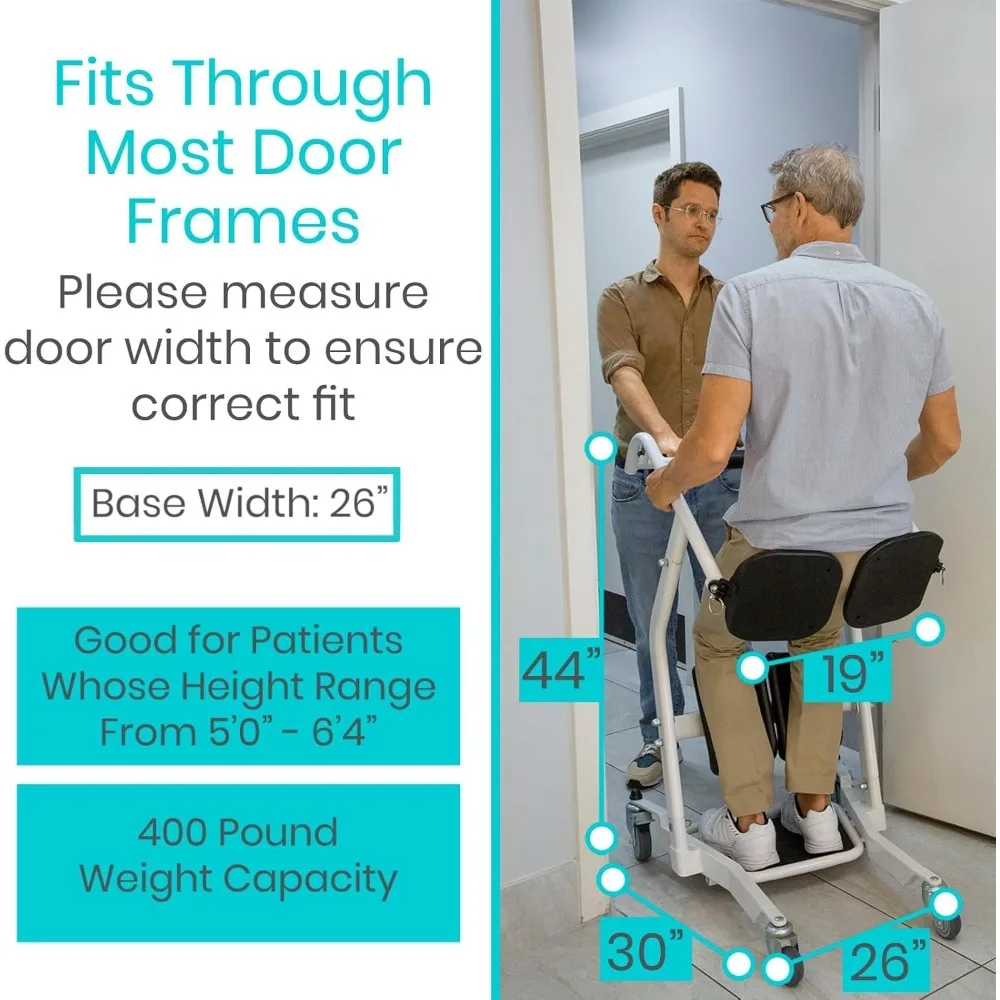 Sit to Stand Patient Lift for Handicapped - Stand Assist Lift Aid for Home Care Use - Elderly Lift Assist Transfer