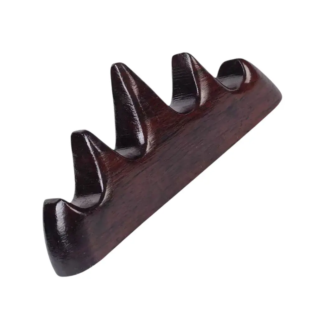 Redwood Chinese Brush Rack Exquisite Craftsmanship Wooden Calligraphy Brush Holder Ideal Gift for Artists Teachers Collectors
