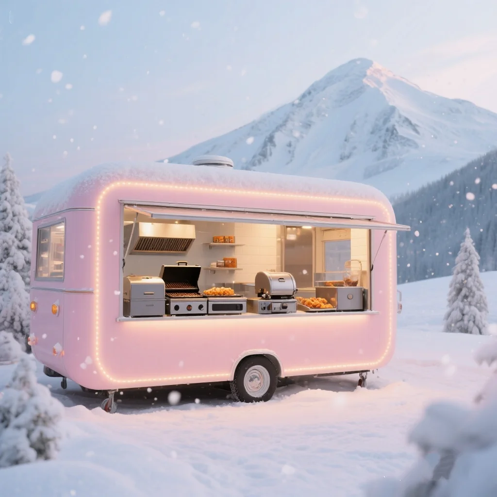 

Street Coffee Ice Cream Trailer Burger Taco Truck Fully Equipped Mobile Restaurant Kitchen Fast Food Containers Mobile Food Shop