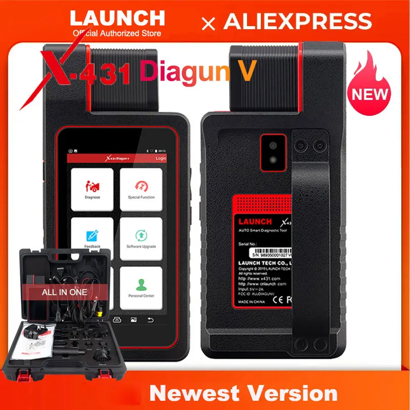 診断機　Diagun  Xー431 LAUNCH 在庫一掃セール】LAUNCH X431 Diagun V 双方向スキャンツール、フル