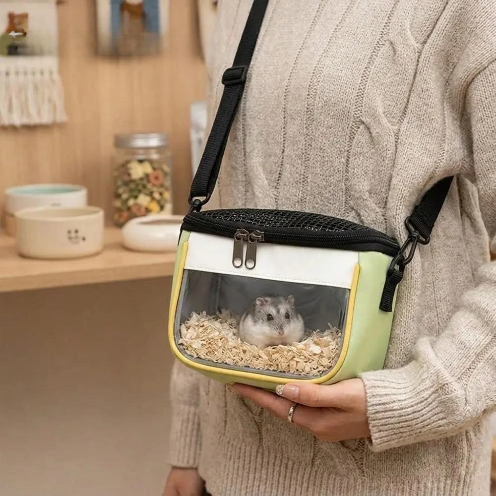 Hamster Pet Out Bag Lightweight Flower Branch Mouse Pet Bag Breathable