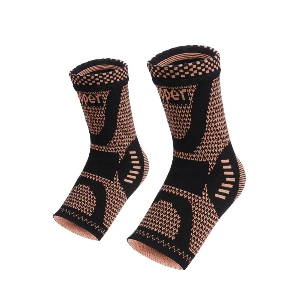 Support Sleeve Breathable Copper Ankle Brace Comfy Knitted Ankle Support Sleeve Compression Support Brace Foot Pain