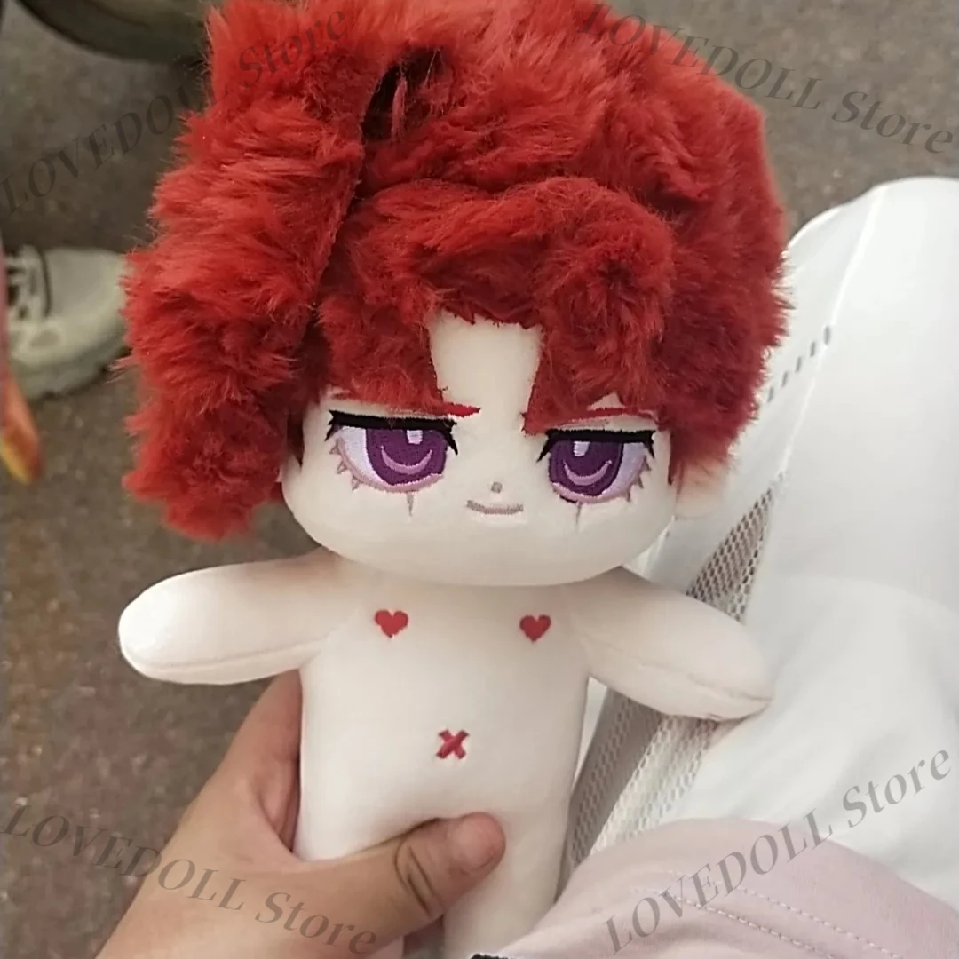 

Anime Kakyoin Noriaki Handsome Soft Cotton Doll Plush Stuffed Skeleton Body Kawaii Dress Up Clothes Plushies Cosplay Gift 20cm