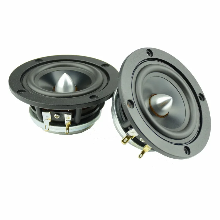 Black aluminum basin rubber edge RMS 15W 88DB Neodymium-magnet 3 Inch 4ohm/8ohm optional 20-core Full Range Horn Speaker