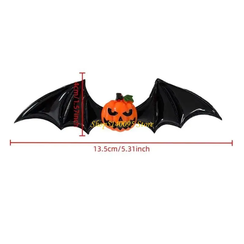 DXAE 1PC Mystérieuse Bat Design Hair Clip Practical Resin Barrettes Halloween Cosplay Accessoire pour adultes