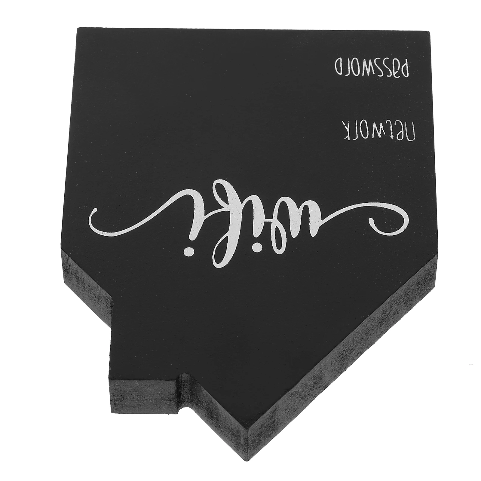 Welcome Password Sign Wooden Wifi Reminder Table Desk Office Network for Chalkboard