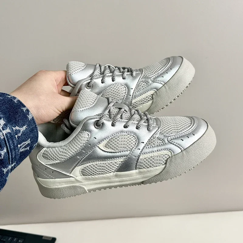 

Outdoor Casual Sports Flat Heel, Low Top, Shallow Top, Lace-up, Men's Two-tone Comfortable and Anti-slip Walking Shoes