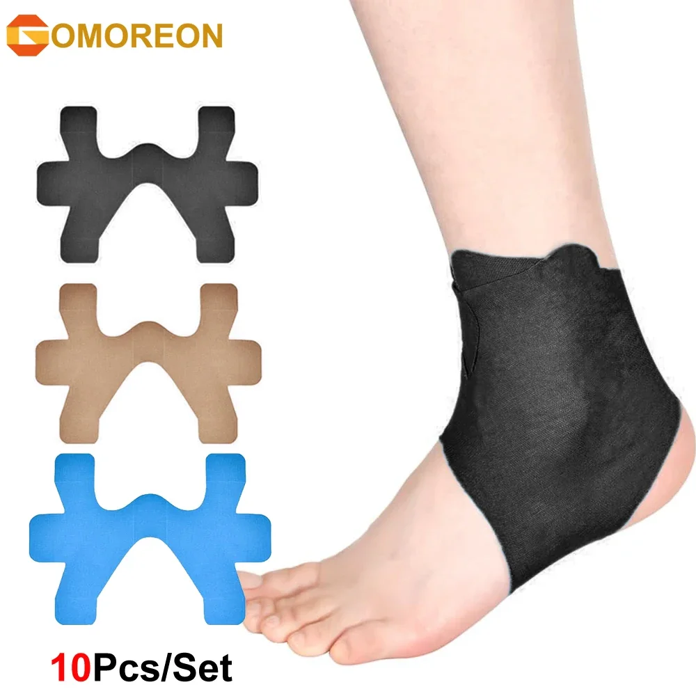 10Pcs Kinesiology Ankle Tape for Ankle Sprain & Injury Recovery, Tape for Ankle, Pain Relief Therapeutic Tape, Plantar Fasciitis