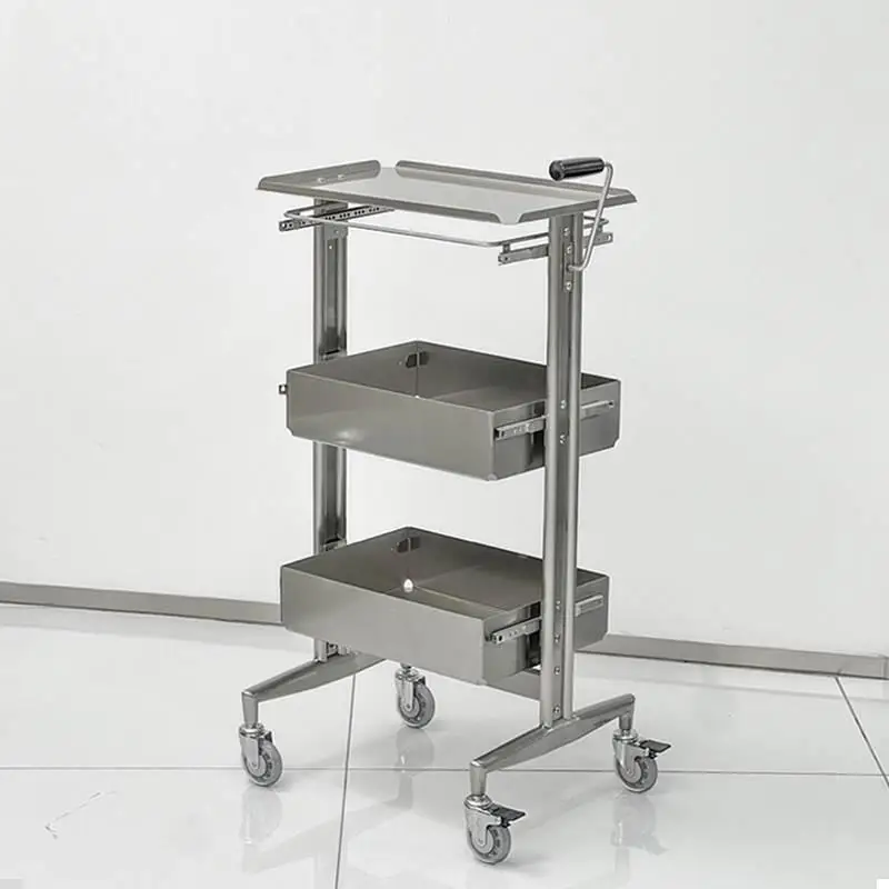 

Auxiliary Car With Wheels Hairdresser Trolley Rollers Beauty Salon Cart Storage Organizer Manicure Support Rolling Furniture