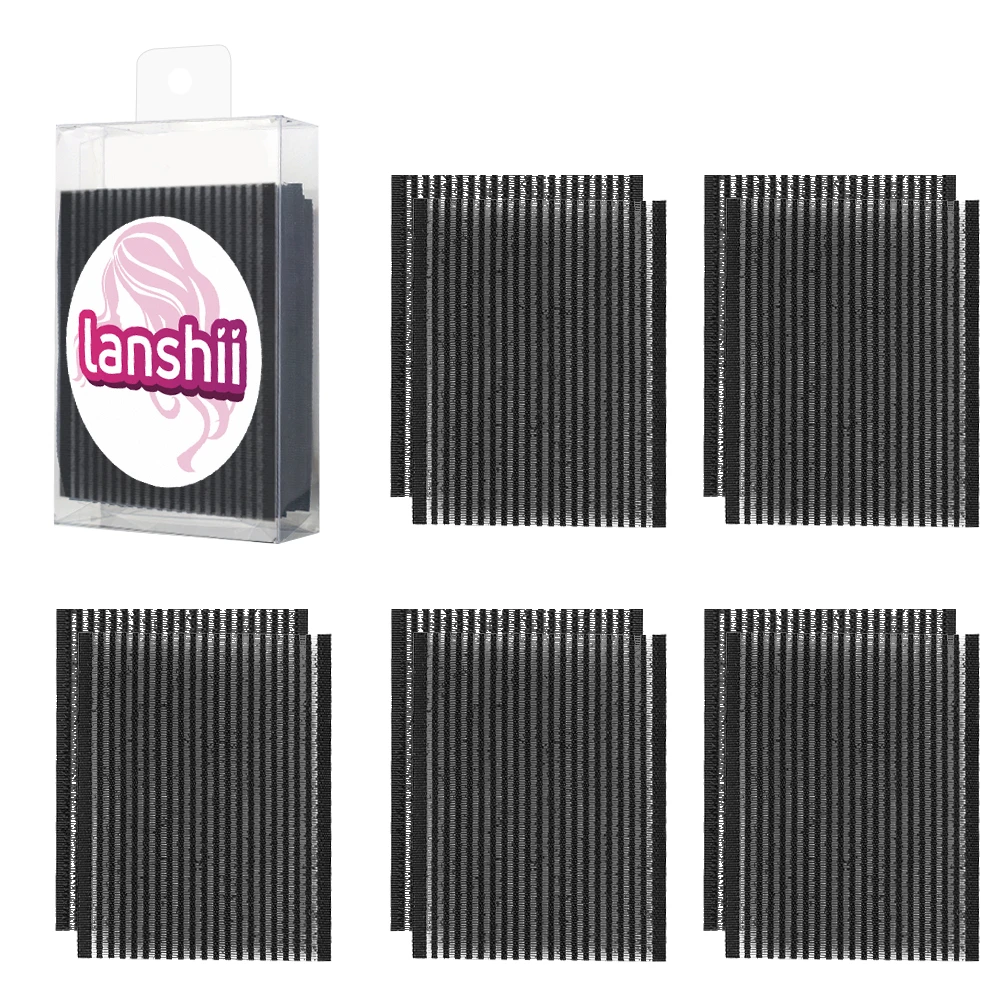 

Заколки для волос Lanshii – 10 шт., черные и коричневые, для укладки и наращивания волос – держатели для волос для салонов и стилистов