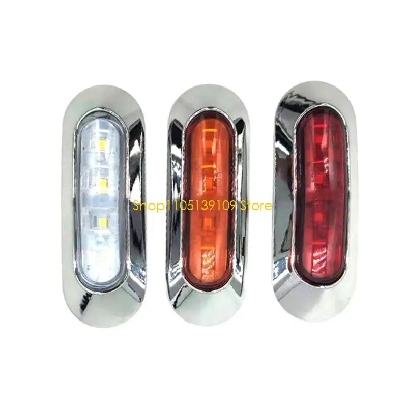 P5ED 4 LEDs Boat Interior Courtesy Lights 10V-30V Boat Turn Tail Lamp Side Marker Light Red/Yellow/White