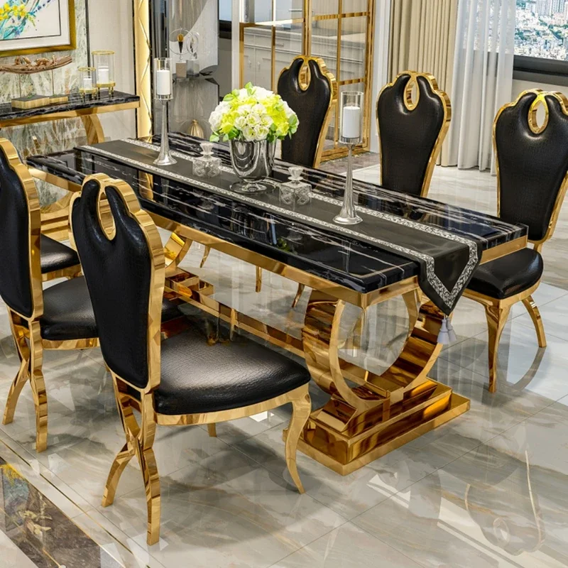 Restaurant Furniture Wedding Table Modern Marble Table Set Luxury Hotel Restaurant Table