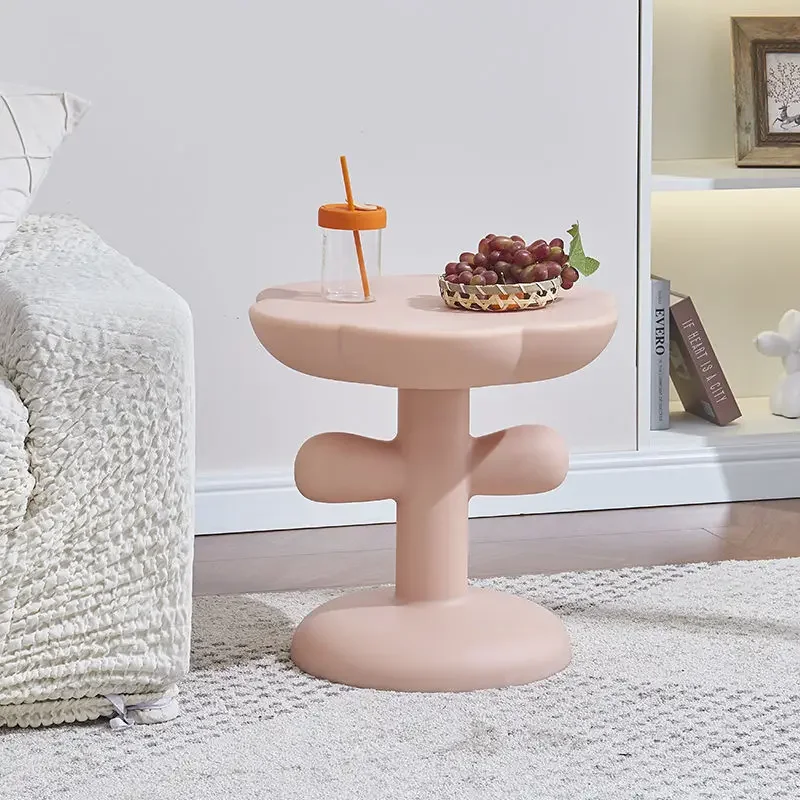 الشمال كريم نمط الزهور شكل طاولة القهوة غرفة المعيشة أريكة الطابق الحلي زوايا السرير زينة نهاية الجداول ميسا ins