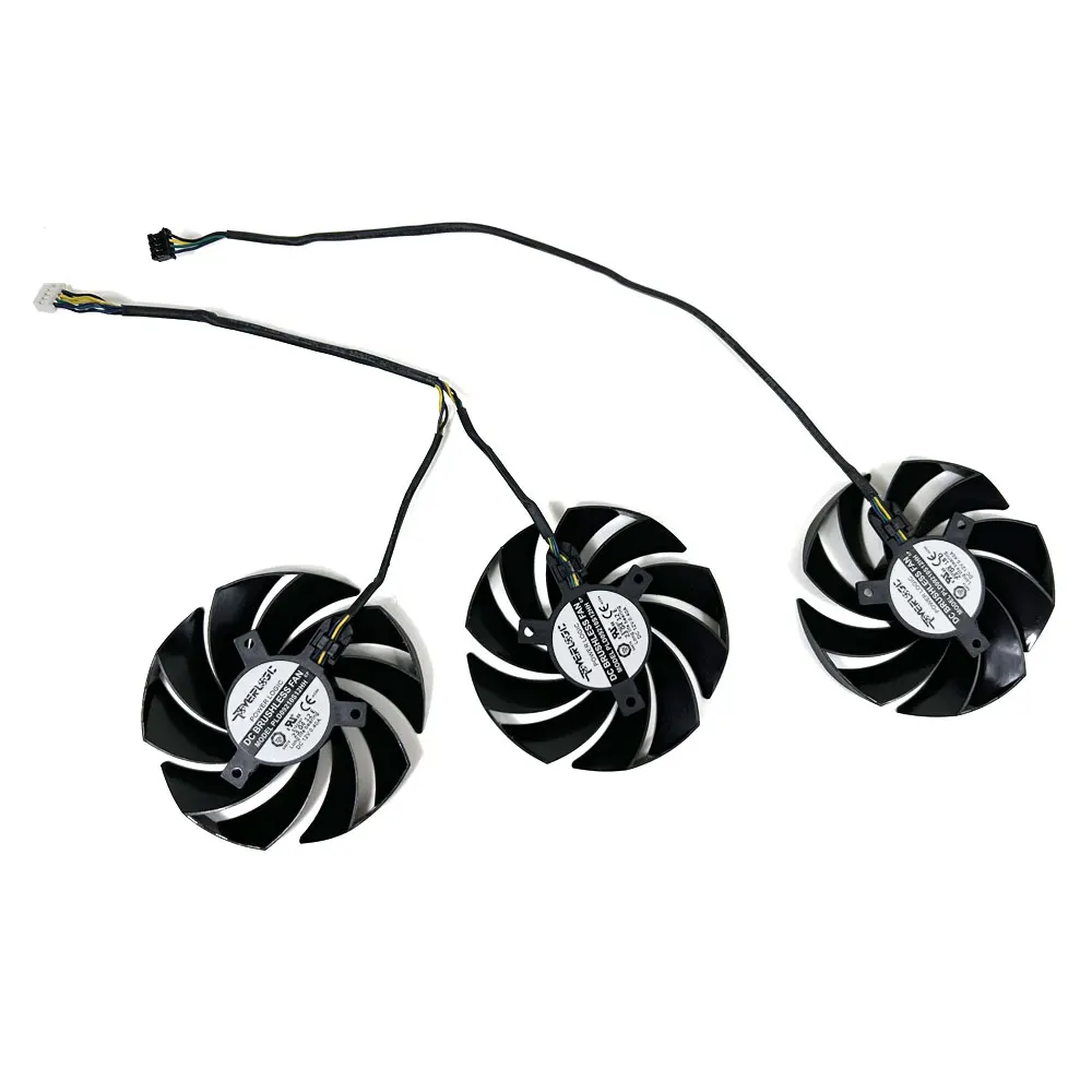 Imagem -02 - Ventilador de Refrigeração para Msi Geforce Rtx4060 Rtx4060 4060ti 4070 4070ti Ventus 3x Ventilador de Gpu Pld09210s12hh 4pin 90 mm