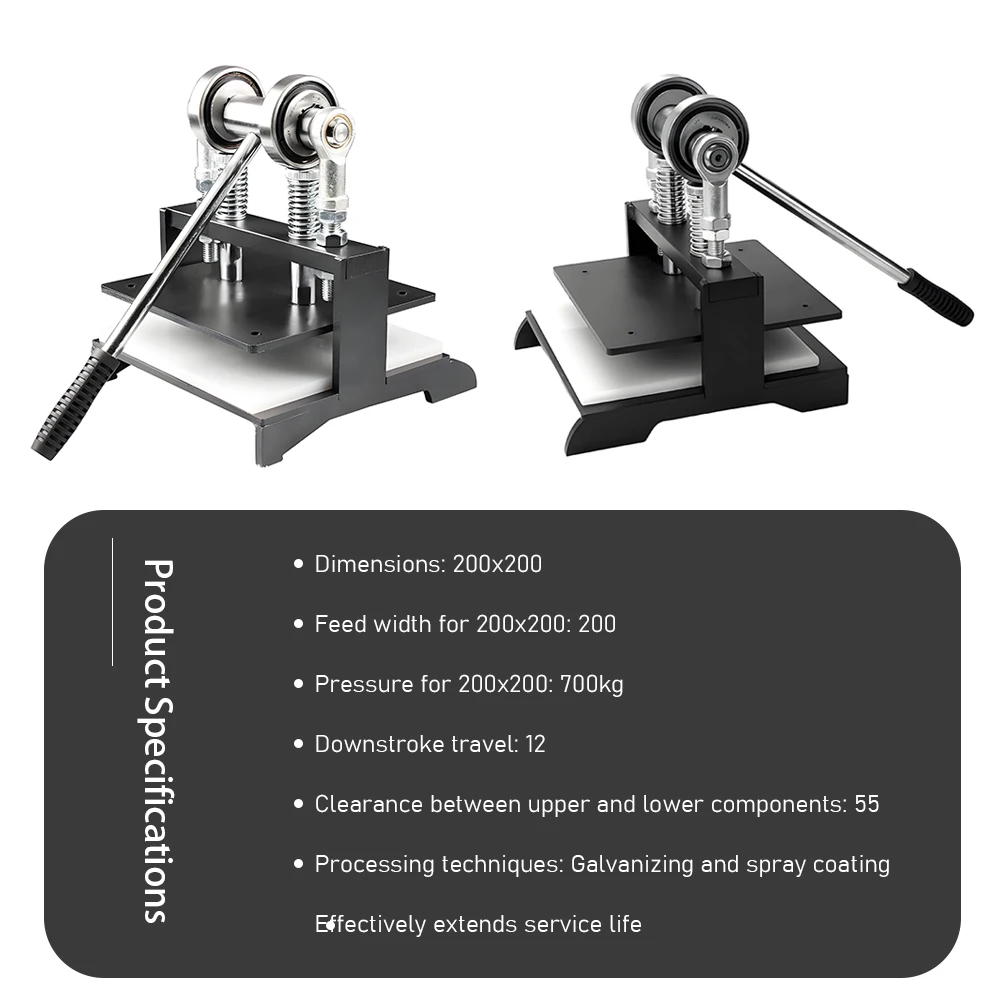 Mini fustellatrice fustellatrice manuale piccola macchina da taglio a pressa manuale tagliatrice per gomma da ping pong