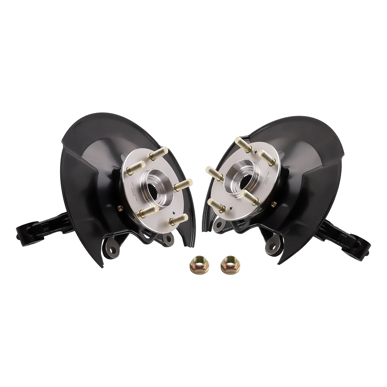 프론트 스티어링 너클 및 휠 허브 베어링 쌍, 혼다 시빅 DX, EX, GX, 하이브리드, LX 모델 2006 - 2007 44300SNA952