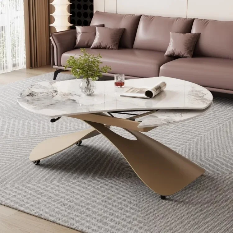 

Rotating and lifting moving rock plate tea table multi function coffee tables Side table Living room home Furniture dining Desk