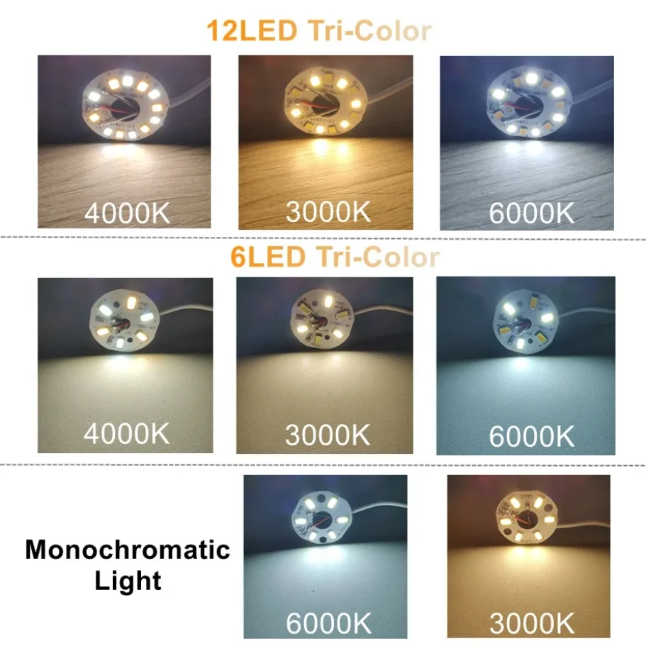 1/6/12LED Dimmable RGB Light Board 5V Colorful Gradient High Brightness PCB Board With Remote Control DIY Display Decor Lighting