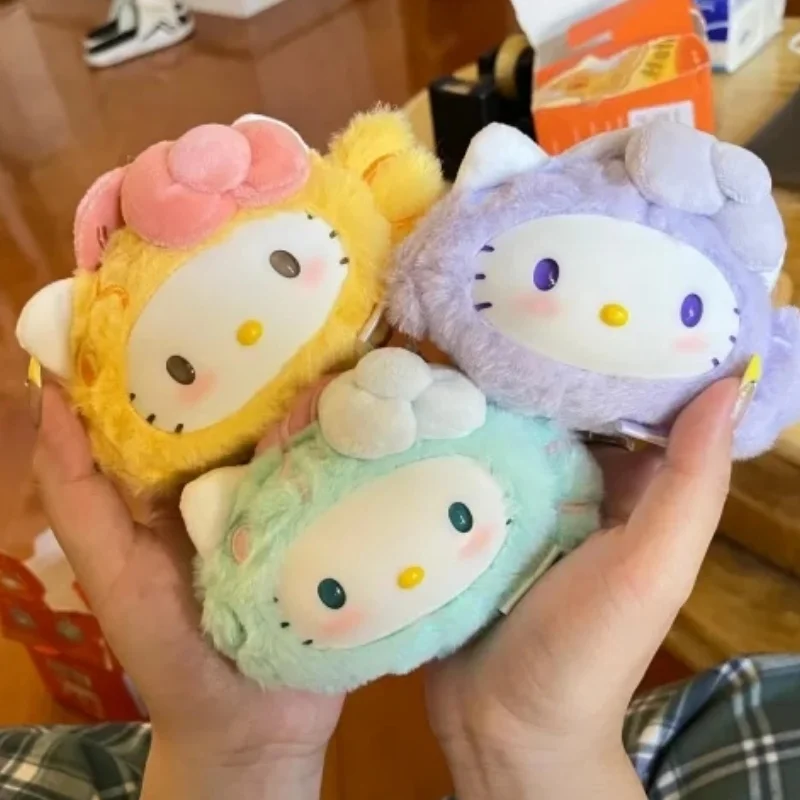 Sanrio Hello Kitty Lucky Koi Scries, плюшевая слепая коробка, расслабляющие игрушки, виниловая подвеска для лица, модные мягкие куклы-сюрпризы, Рождественский подарок