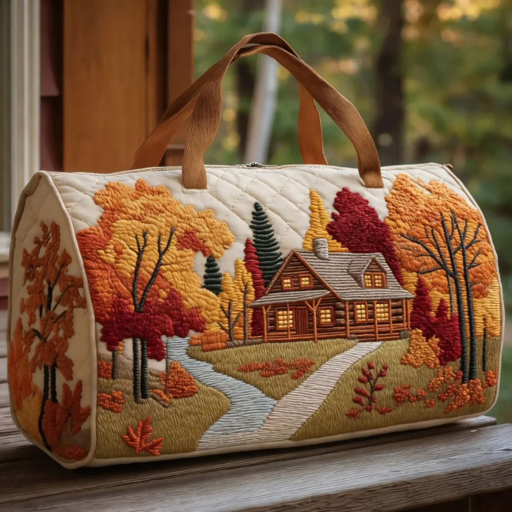 

Сумка-дафл с плечевым ремнем, стеганая, с 3D-рисунком, для путешествий, большая вместимость