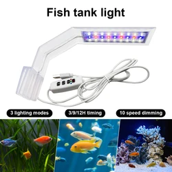 Super Slim LED Aquarium Light Lighting plants Grow Light  27 LED Beads  Aquatic Plant Lighting Waterproof Clip-on Lamp For Fish