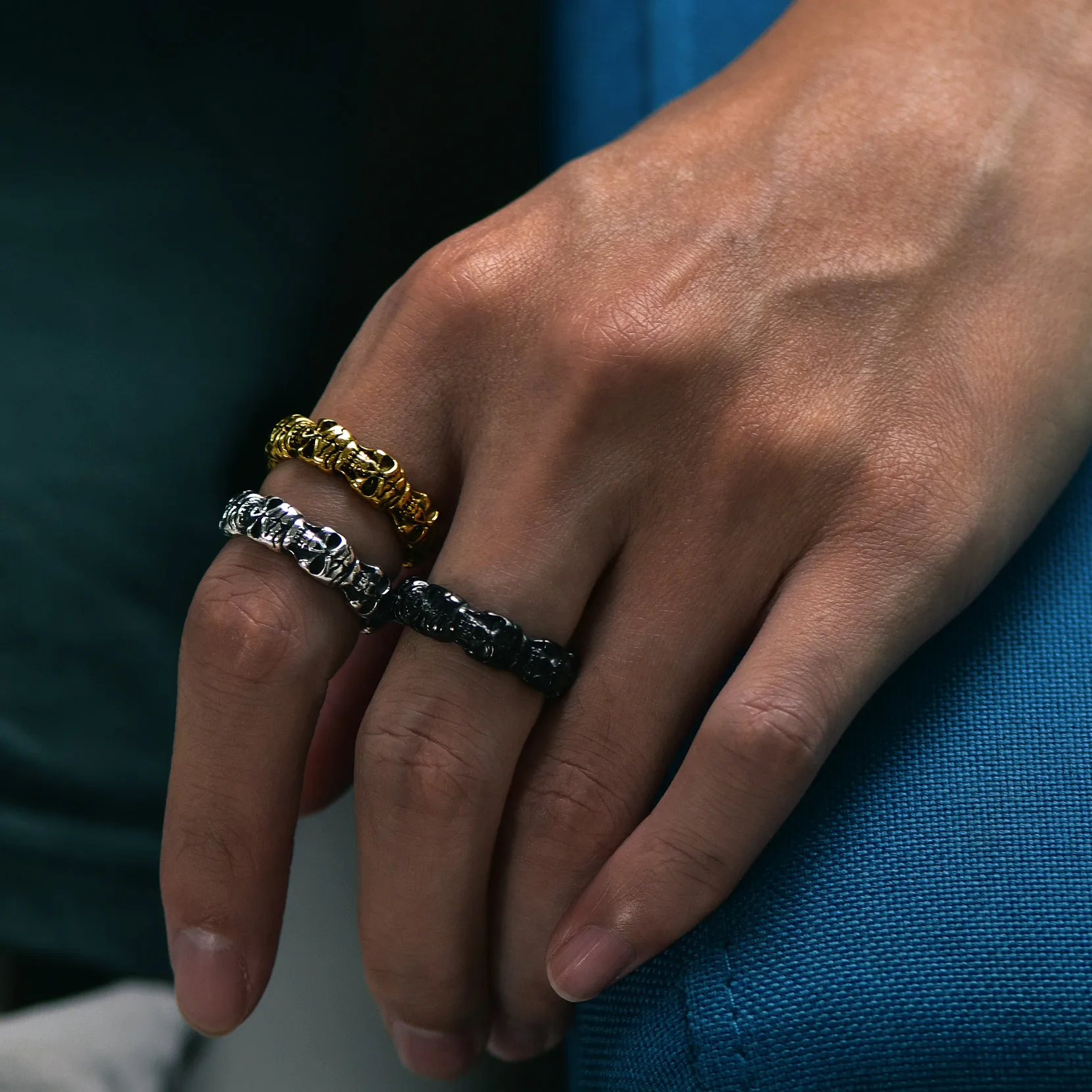 U7 Stainless Steel Skulls Ring - Vintage Fashion Stores review and price