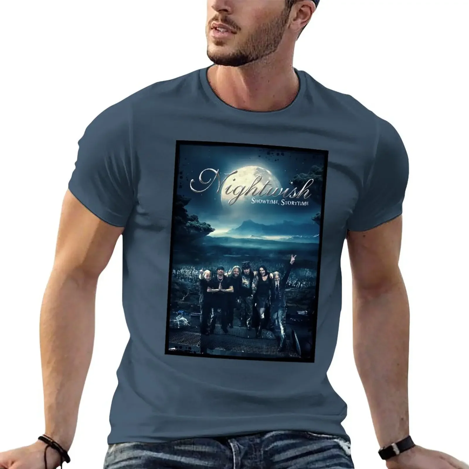 dalam diam gelap malam nightwish T-Shirt tees sweat shirts shirts graphic tees oversized t shirt men