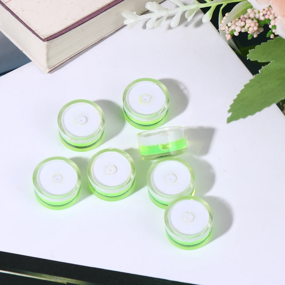 

10pcs 18X9Mm Circular Bubble Level Clear Acrylic Precision Spirit Level For Picture Frame Cross-Stitch Mural Hanging Horizontal