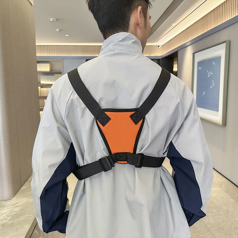 Bolsa de Pecho Deportiva para Exteriores, Nueva Bolsa de Pecho de Nailon, Estilo Hip-hop, Unisex, con Bolsillos para Correr, Montar a Caballo, Acampar, Mochila Tipo Chaleco
