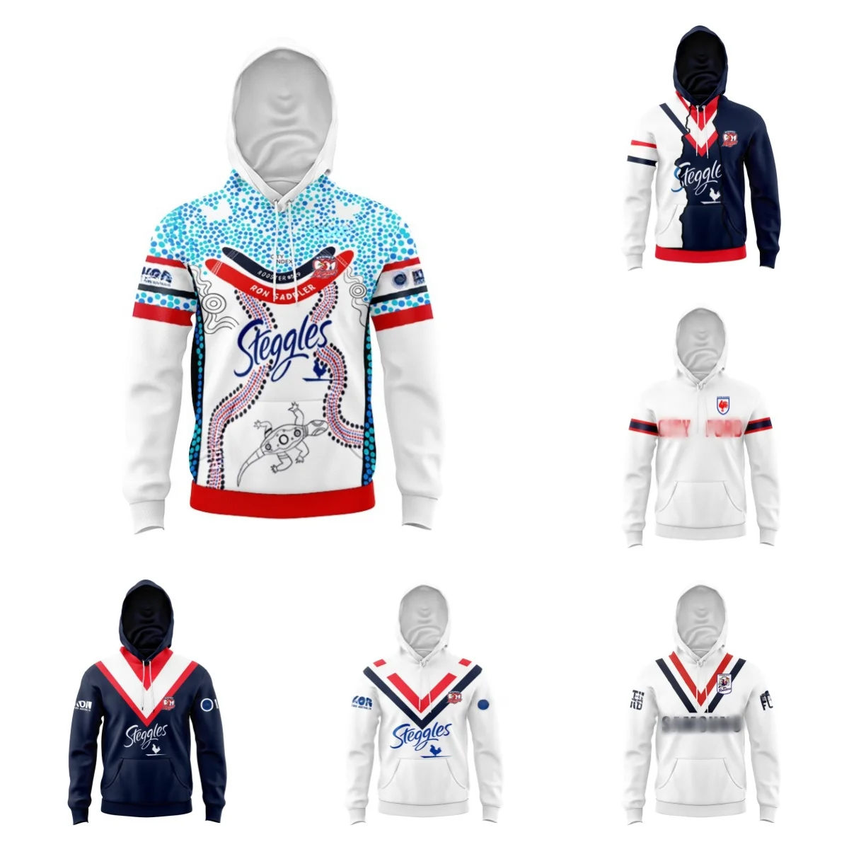 Sydney Roosters 2024 Rugby Match Children's Hoodies - Local/Home/Away/Splicing/New Top Rugby Children's Hoodies