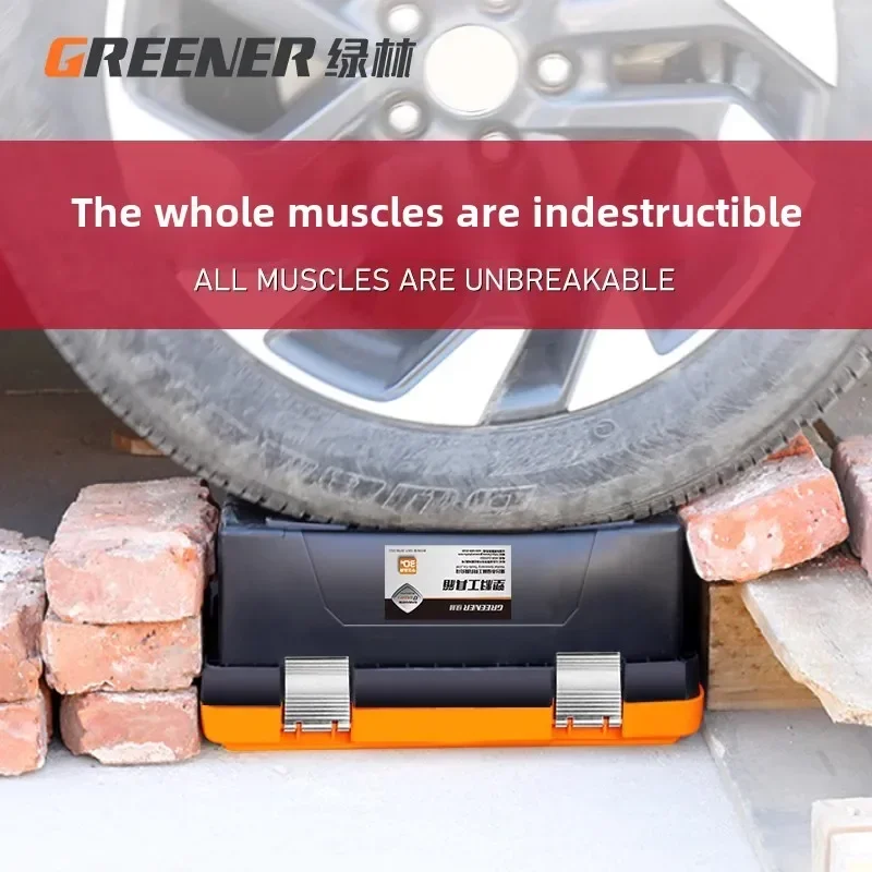 Maleta de herramientas resistente con múltiples compartimentos para uso doméstico e industrial AE