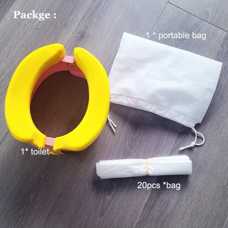 Olla de viaje plegable para inodoro de bebé, orinal en cuclillas, urinario para niños, olla para bebé, inodoro para niños, orinal portátil, asiento