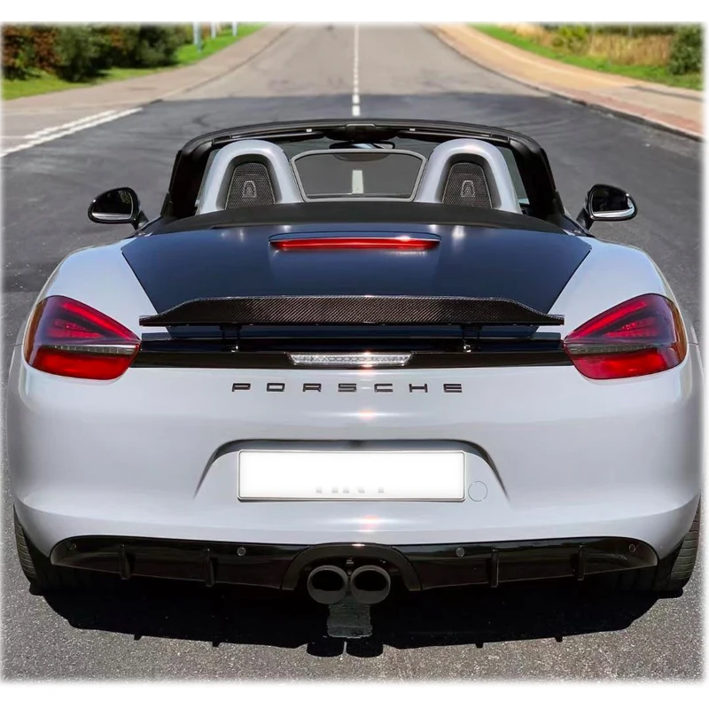 

FOR Porsche Cayman 981 2013 2014 2015 2016 Year CARBON FIBER REAR WING TRUNK LIP SPOILER