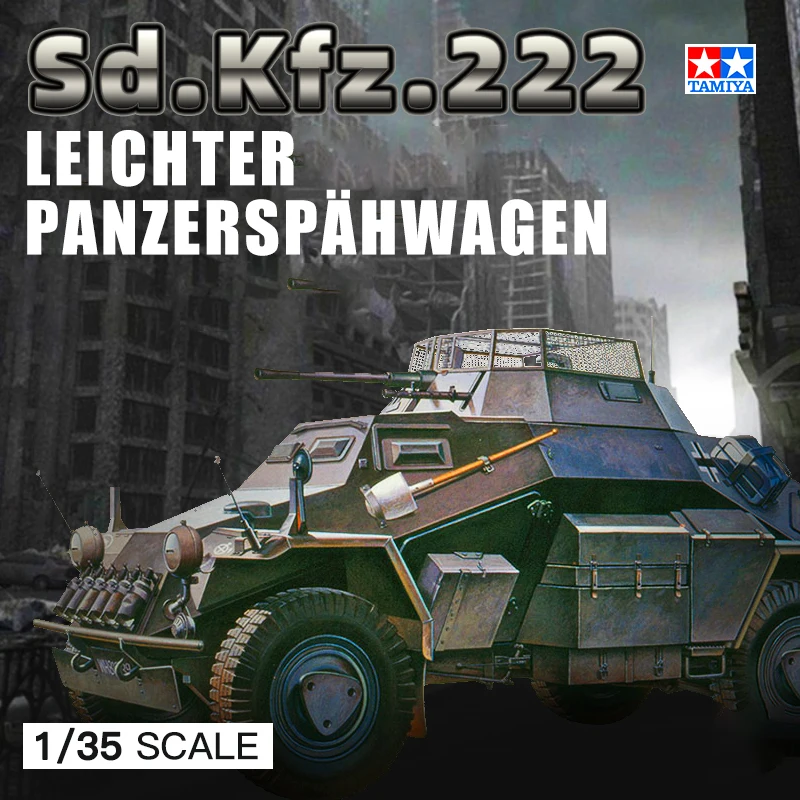 TAMIYA Assembled Model Kit 35270 Sd.Kfz.222 Wheeled Armoured Reconnaissance Vehicle 1/35