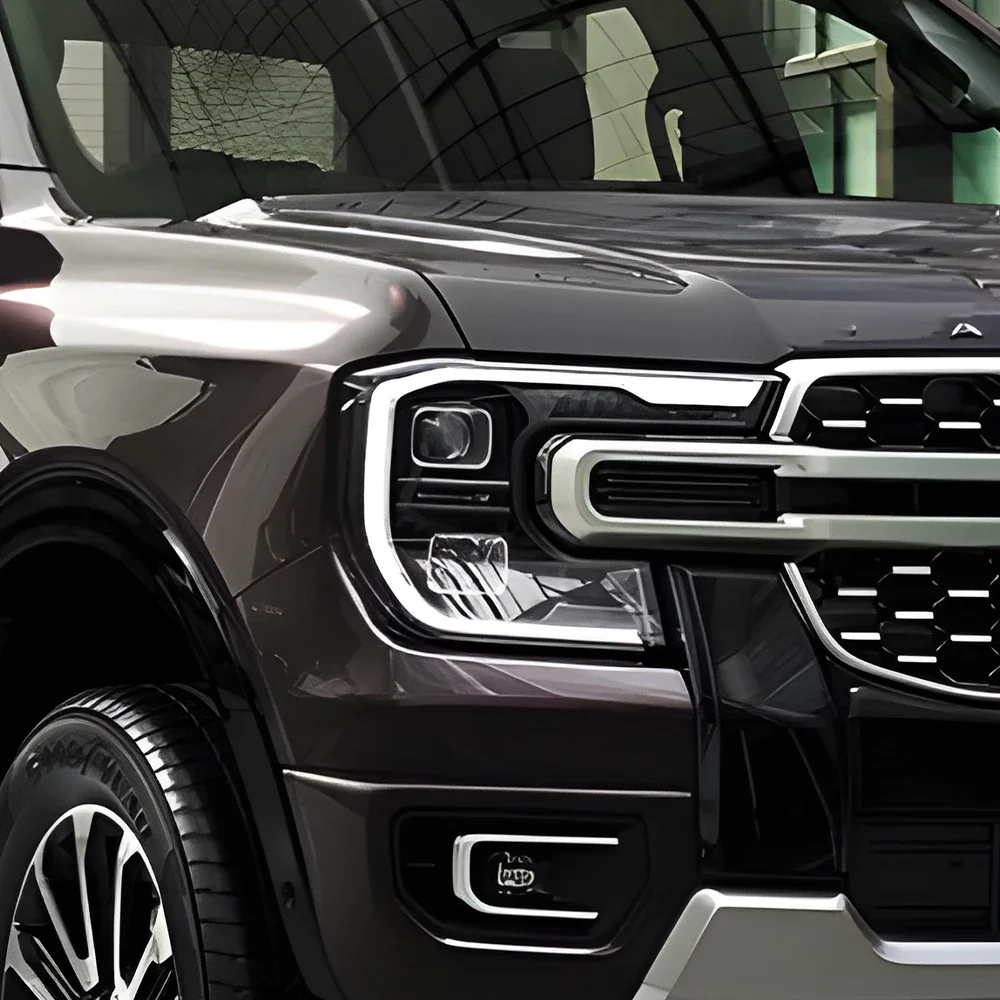 

Автомобильные передние фонари для Ford Ranger 2022-2024, светодиодные автомобильные фары в сборе, обновленный стример, поворотник, 2 линзы проектора, аксессуары