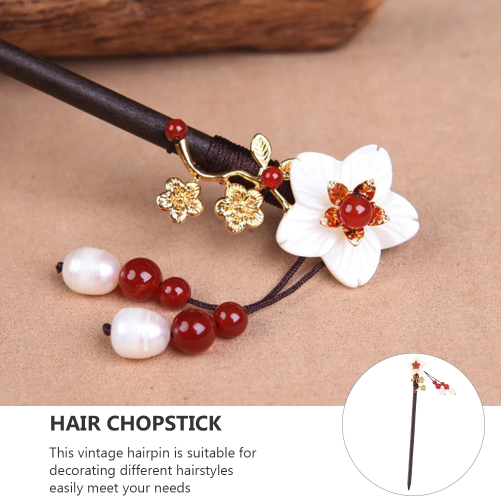 

Retro Stick Hairpin Vintage Chopstick Women Hair Bun Stick Elegant Hair Styling Tool For Party Wedding Prom Night Out Decoration