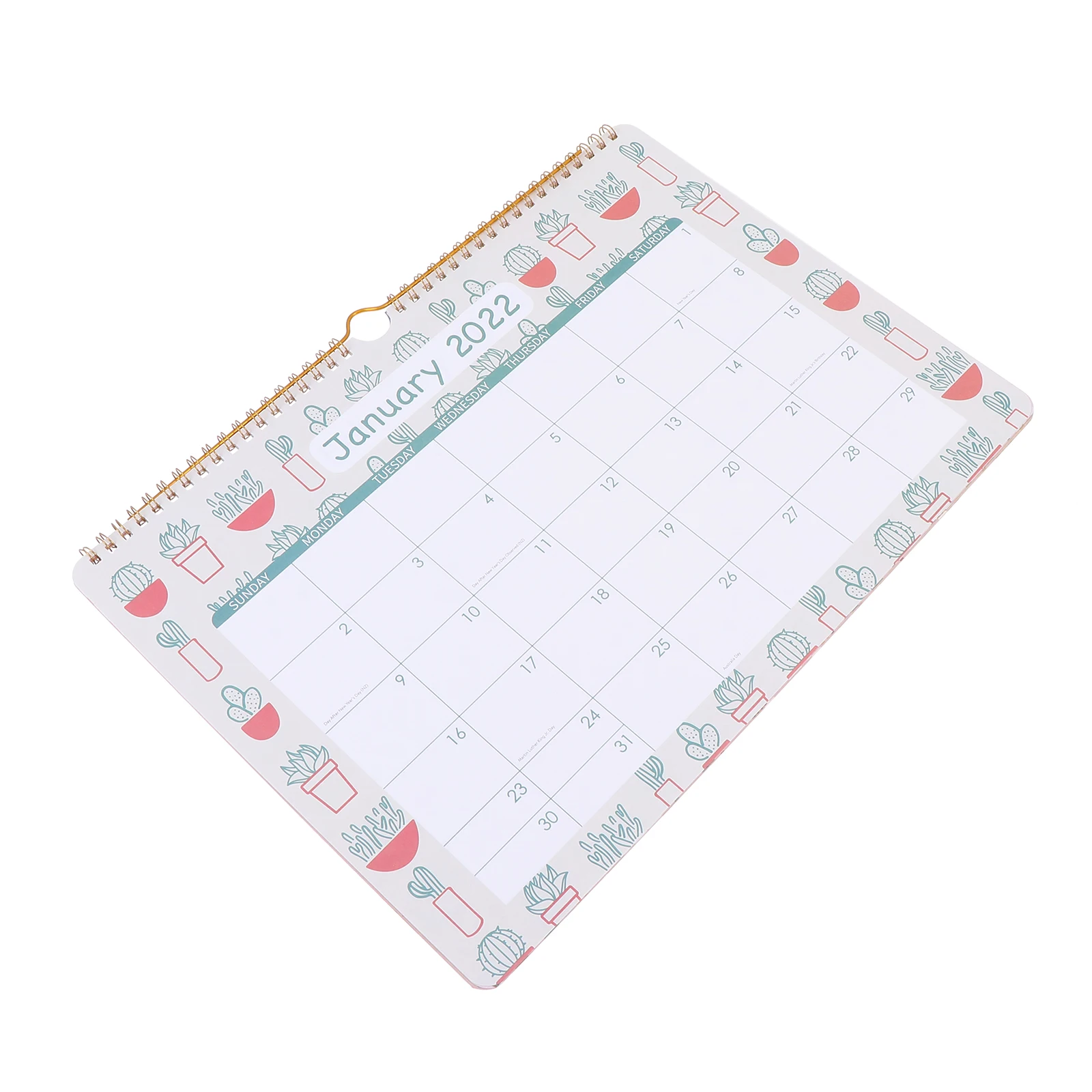 

1pc 2022 Wall-Mounted Countdown Simple Office Planner Home Decor International Version English Desktop Chic Calendar