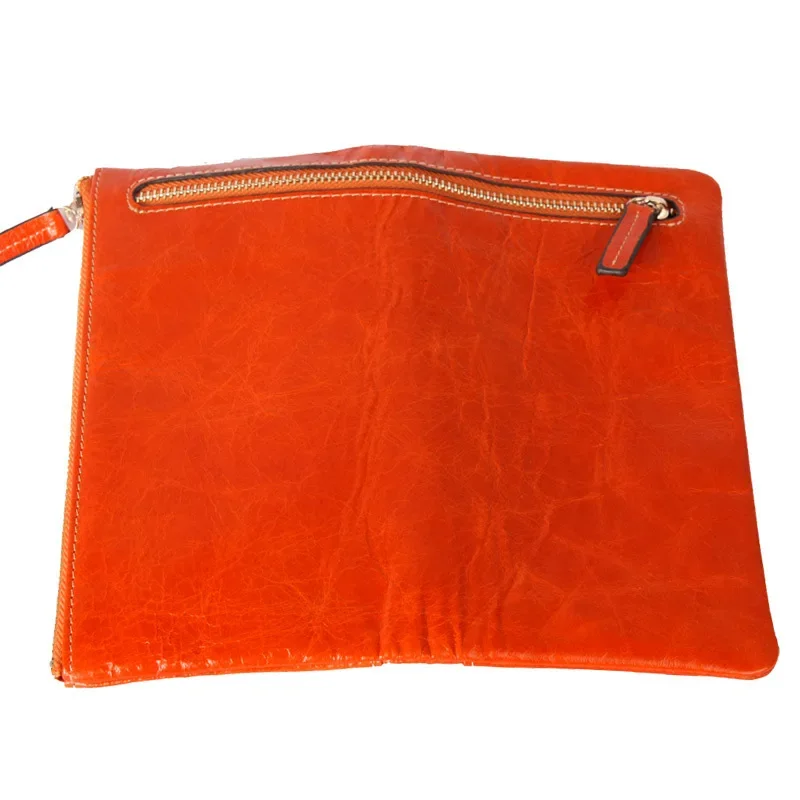 Luxury Women Wallets Long Genuine Leather Purse Oil Leather Female Wallet Casual Carteira Feminina