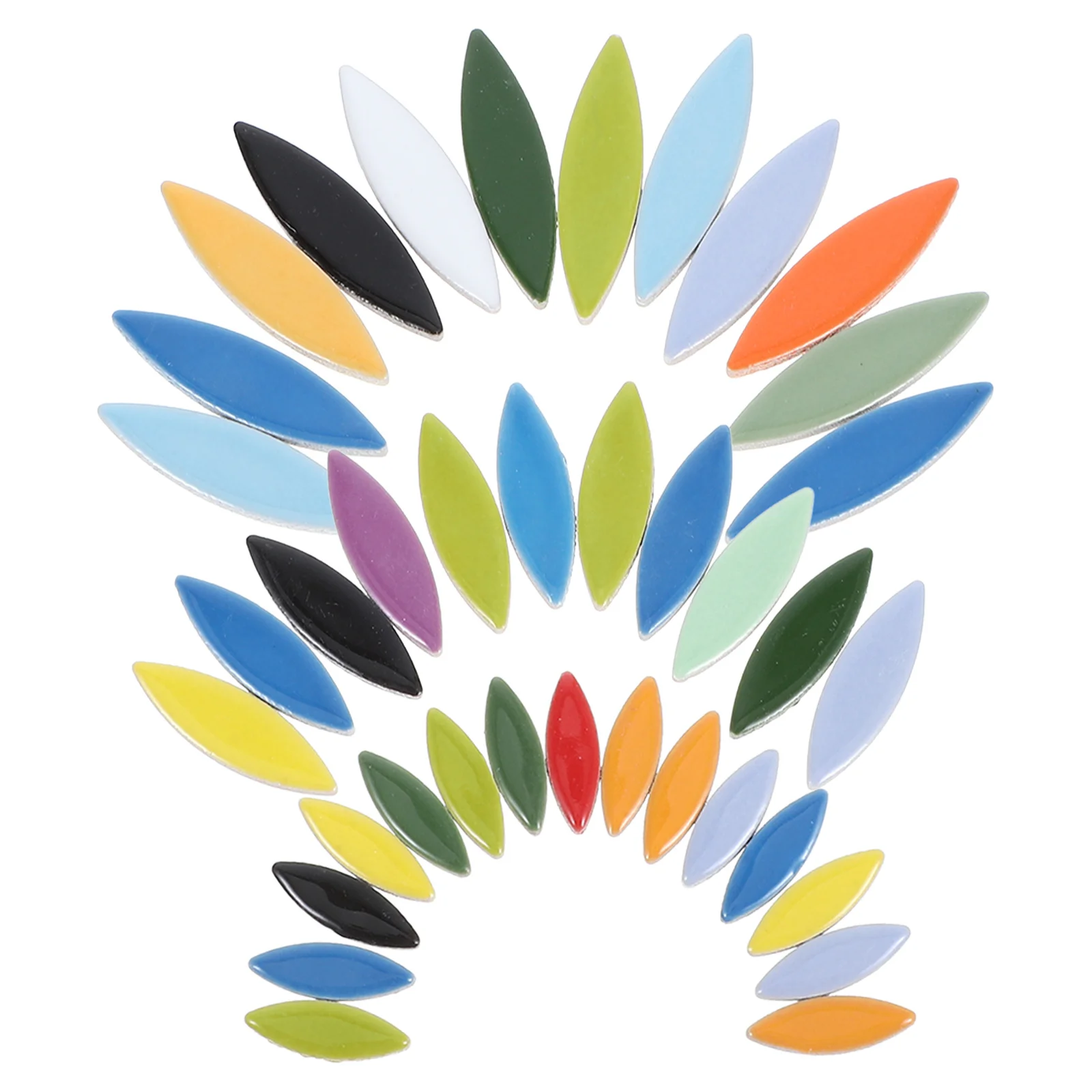 

Leaf Petal Ceramic Tiles Unique Colorful Pieces for Crafts DIY Mosaic Projects Ceramic Tiles for Crafts Vase DIY